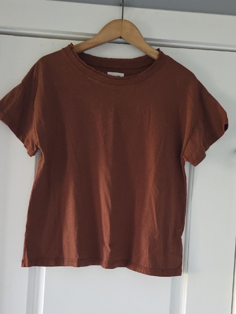 MATE Organic 100% Cotton Short Sleeve Tee - Rust Brown
